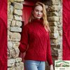 ARANCRAFR- R2080 - DONEGAL women polo neck Irish sweater