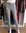 PERLECO - MAT DE MISAINE - Slim stretch NAVY striped trousers T48