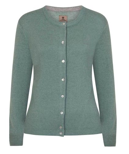 CHARLENE - Mousqueton clothing - wool/acrylic 50/50 fitted cardigan MARINE F42