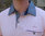 BRIVET cap marine men's piqué polo shirt with fabric shirt collar INDIGO