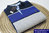 BOSCQ Cap Marine cotton 50/50 buttoned collar sweatshirt BLEU/INDIGO M à 3XL