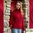 ARANCRAFR- R2080 - DONEGAL women polo neck Irish sweater XL