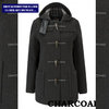 Duffle coat anglais femme Gloveral mi-long cintré 4320FC CHARCOAL T36 et T46