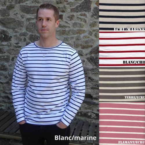 MARIEL - MOUSQUETON - light weight men breton sailor shirt XS à XXL