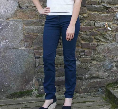 PIROGUE DENIM - MAT DE MISAINE women high waist line stretch trousers Sizes F36/UK8  F38 F40 F48 F50