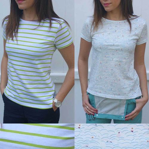 ANOUK(Y) - MOUSQUETON vêtements - T-shirt femme rayé ou motifs T38 T40 T44 T46