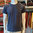 MOUSQUETON T-shirt SOLAL coton medium MARINE L, XL et 3XL