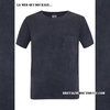 MOUSQUETON men t-shirt SOLAL with breast pocket MARINE L, XL et 3XL