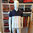 CARANTEC - white piqué stitch polo shirt with navy yoke