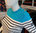 MOLENAIS - ROYAL MER - women cotton breton sweater PACIFIC BLUE F46-UK18
