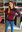 MOLENE - ROYAL MER - pull marin femme 100% laine merinos MARINE/ROUGE T44