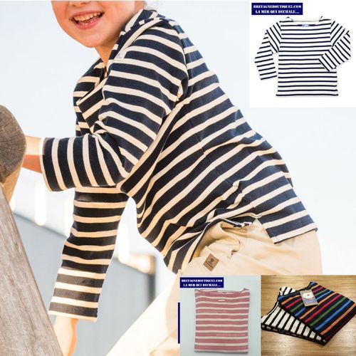 MARIO KID Mousqueton clothing striped breton shirt kid