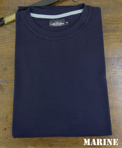 GASTY  CAP MARINE piqué men t-shirt  50% cotton NAVY