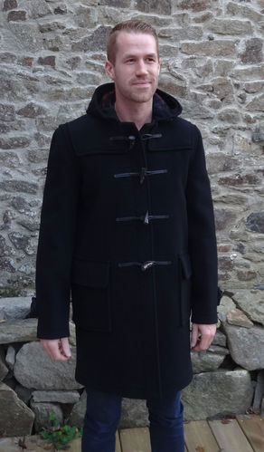 Duffle coat anglais homme Gloverall MORRIS 3512 NOIR T48/S T52/L