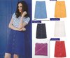 KLARINETTE Mousqueton clothing cotton fabric flared skirt EDEN Sizes F42/UK14 F46/UK18