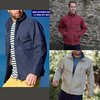 KANA Mousqueton sailcloth jacket, 100% cotton, closed by a zip NAVY