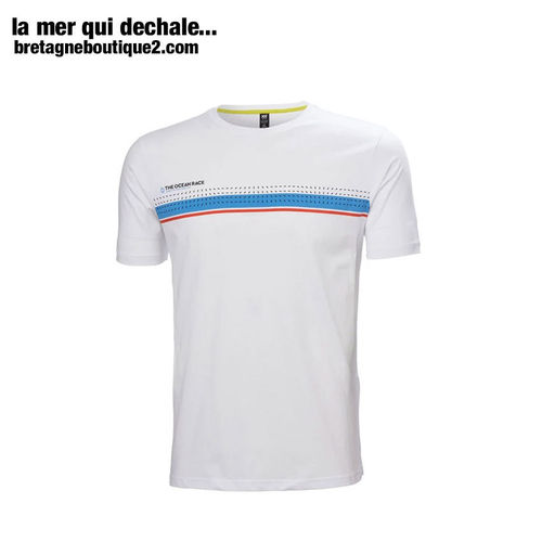 T-shirt coton homme Helly Hansen THE OCEAN RACE T-shirt WHITE 20215  S